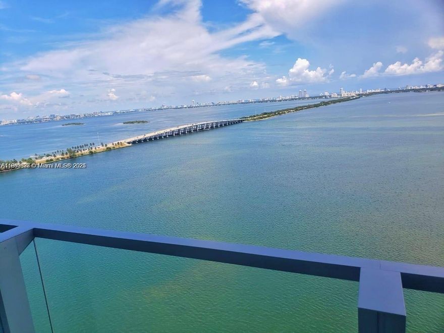 Live in this direct bay residence at the most luxurious building in Edgewater.  2 Bedroom + Den and 3 Full Baths, located on 38th Floor. It is finished with top of the line appliances, Calacatta Italian porcelain floors and window treatments . Features include a private elevator and premium assigned parking spot . Biscayne Beach amenities include two tennis courts, basketball court, swimming pools, cabanas and exclusive Beach Club. You must see it!. Walking distance to Wynwood, Design District, close to Miami Beach, Brickell, Downtown Miami. Basic cable, internet and one parking space included