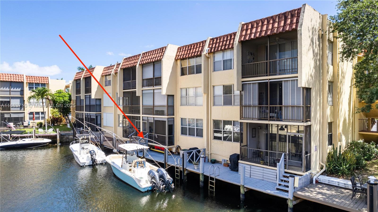 Welcome to waterfront living! A BOATERS PARADISE. This 2 bed/2 bath fully renovated waterfront unit comes with updated kitchen and baths, separate dining area with ample space including a walk in closet. Incredible water views from the balcony with direct access to your OWN PRIVATE DEEDED DOCK which provides direct ocean access with room for a boat up to 27 feet. This 24 hr guard gated community has a community pool, clubhouse, BBQ area, fitness room and is minutes to the beach, restaurants and shopping. Call listing agent for showings. ALL ASSESSMENTS PAID IN FULL. Text or call for showings or any questions