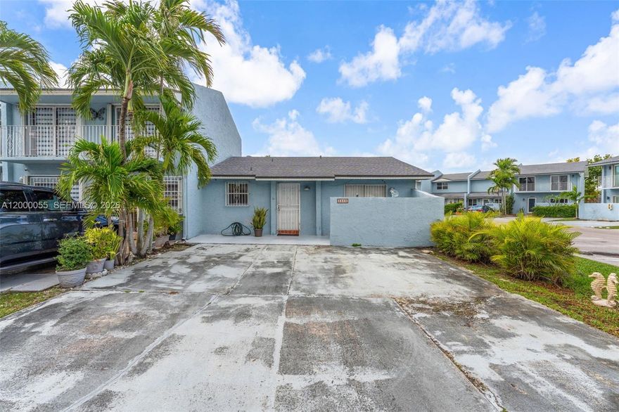 Well-maintained one-level townhouse offering 2 bedrooms and 1.5 bathrooms in a prime central location in a great community. Excellent for a a buyer who is looking to downsize and does not want stairs. This is a corner unit and offers parking for up to 4 vehicles. The property features a spacious living area, functional kitchen, and a convenient half bath on the main living space. Both bedrooms are generously sized, providing comfort and flexibility. Jack and Jill bathroom connecting both room to the master bathroom. Centrally located near major roadways, shopping centers, and dining options. Great opportunity for homeowners or investors alike.