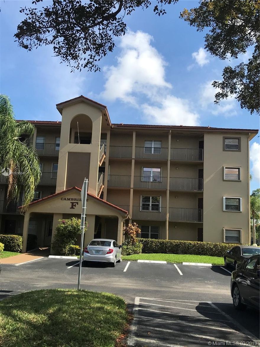 Spacious and bright 2 bedrooms, 2 baths condo at Century Village, one of the BEST 55+ active adult community. Freshly painted. New carpet and baseboards. Washer and Dryer inside the unit. Accordion Shutters. Interior features large eat-in kitchen, recessed lights, updated bathrooms, spacious master bedroom with walk-in closet. Screened patio with rollover shutters. Gorgeous golf-course and lake view. Enjoy  all the great amenities that this community offers, pool, clubhouse, golf and so much more!