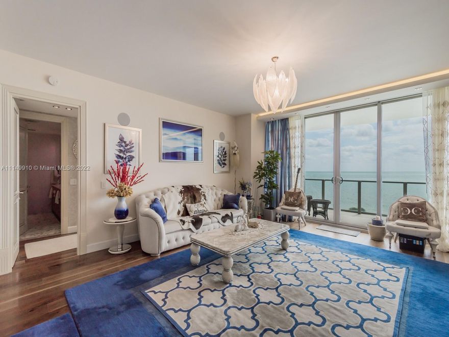 While everyone is familiar with the 3 L's of real estate, not everyone knows about the 3 B's: best building, best line, and best unit. And this unit is the best of the best. Custom designs and build-out with a stunning ocean view make unit 604S the best two-bedroom unit that Oceana Key Biscayne has to offer. Oceana Key Biscayne is the most luxurious building in the heart of this island and offers unprecedented amenities: a private poolside restaurant, beach services at a 500-foot long private beach, relaxation and lap pools, a tennis court, an ocean-view fitness center, spa services, 24-hour concierge and valet parking. Key Biscayne is an island village known for its privacy and tight-knit community.