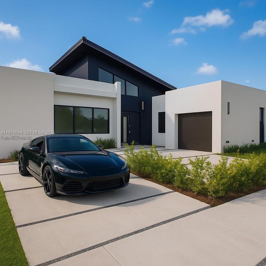 Experience the ultimate in modern luxury with this unique 2,600 sq. ft. concrete
residence, highlighted by soaring 22-foot ceilings. The home offers 4 spacious
bedrooms, 3 elegant bathrooms, and expansive living areas filled with natural light.
The gourmet kitchen features custom wood cabinetry and a stunning Taj Mahal
Quartz countertop, blending style with durability. Step outside to your private terrace
with a sparkling pool, perfect for relaxation or entertaining, while the secure garage
adds comfort and peace of mind. A true blend of elegance, quality, and exclusivity.