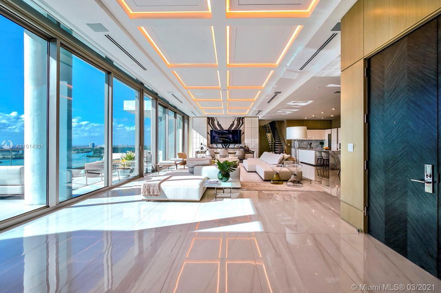 Enjoy amazing sunset views from this two-story upper Penthouse with its own swimming pool, jacuzzi and lounge area, private elevator, rooftop summer kitchen. Elegantly designed, white marble floors, millwork throughout, Swarovski chandeliers, Gaggenau appliances, Dada cabinetry.  4 parking spaces, 2 storage spaces under AC.

Oceana Bal Harbour is one of the most desirable buildings in the Miami area, located in the heart of Bal Harbour. 5.5 acres of land with 2 professional clay tennis courts, recreational cabanas, full-service restaurant, Concierge service, Spa, gym, pilates room, basketball court, pet spa, party room to name a few. Also, a world-class art collection includes 2 sculptures from Jeff Koons, the most awarded living artist worldwide plus 6 other top artists.