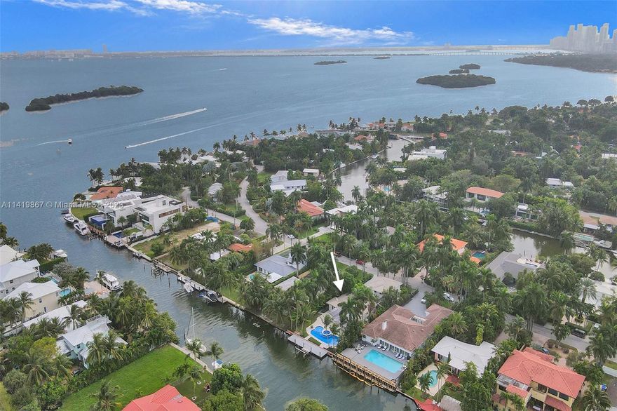 A waterfront opportunity rarely seen in a prime location. This one of a kind property located in the double gated community of Belle Meade Island is a few homes from the open bay with quick ocean access! Gorgeous 5 bdrm, 4 bath ultra modern home featuring a 3 car garage, state of the art movie theater with kitchen and full bath, 2 master suites, heated pool, and hot tub. Fully Intergrated smart home with a full security system. Natural light floods entire home throughout. This property offers a large open kitchen (great for any chef), full house generator, impact windows & doors, dock w/boat lift, and more. Home can be easily converted into 6 bedrooms, if needed. Sitting on 12,300 SqFt w. lush landscaping and 75 Ft of water frontage - great for any boater!