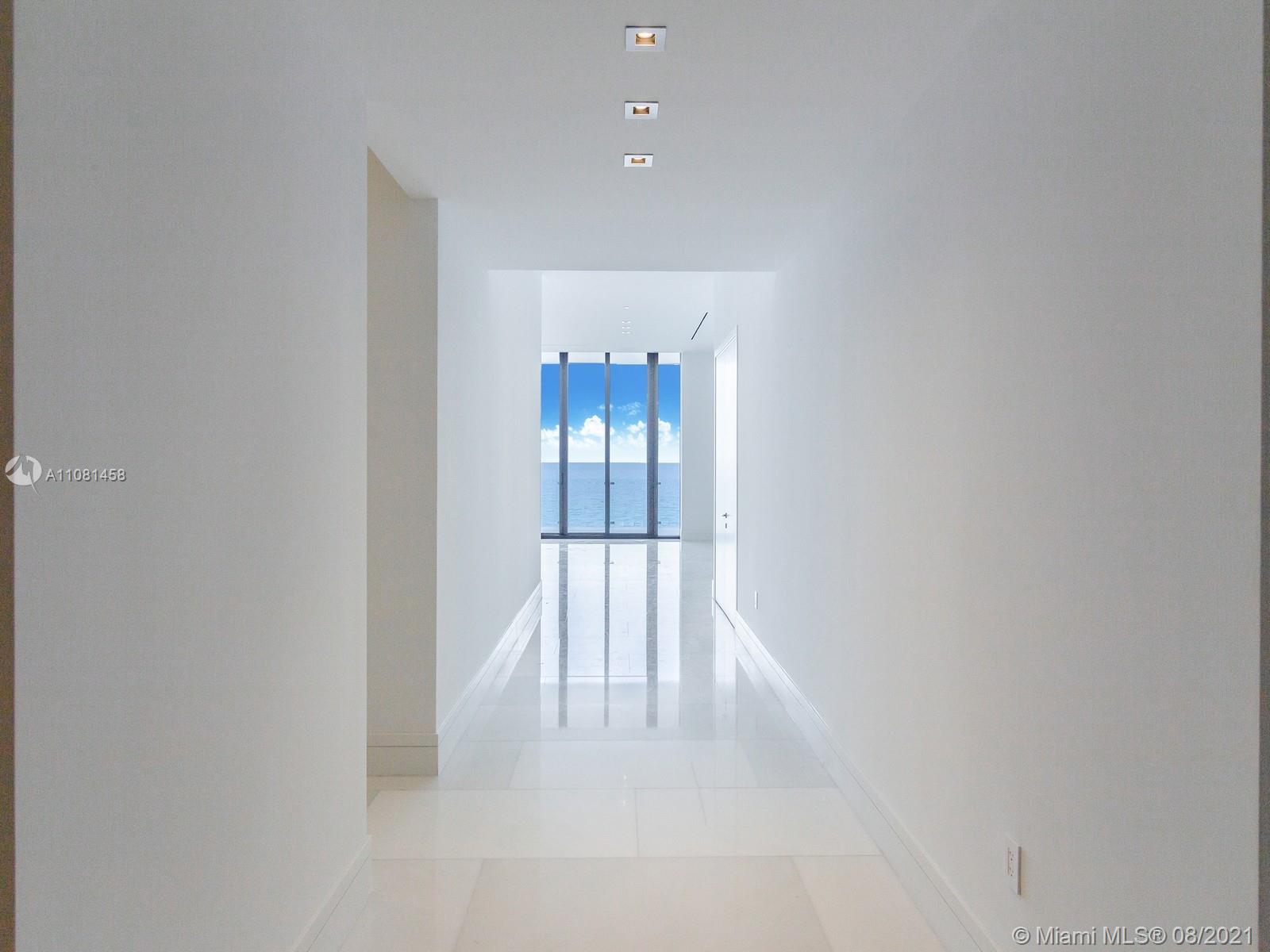 Fabulous ocean views at exclusive MUSE residence. Highlights include private ocean view ,outdoor grill, Large ultra modern sleek TV for your living space. A Large crystal clear television that disappears into your master bath mirror. A biometric safe in the master suite that opens for you and only you. intelligent camera system to enhance security at entry -Sub-Zero dual temperature wine
storage for up to 148 bottles Kitchens are accompanied by exquisite unique marble countertops and top-of-the-line SubZero/Wolf appliances taking your culinary experience to a whole new level. Smart iHome System: Each residence offers unparalleled efficiency through a cutting-edge smart home technology experience. Includes integrated audio, video, lighting, security and shades
systems.
