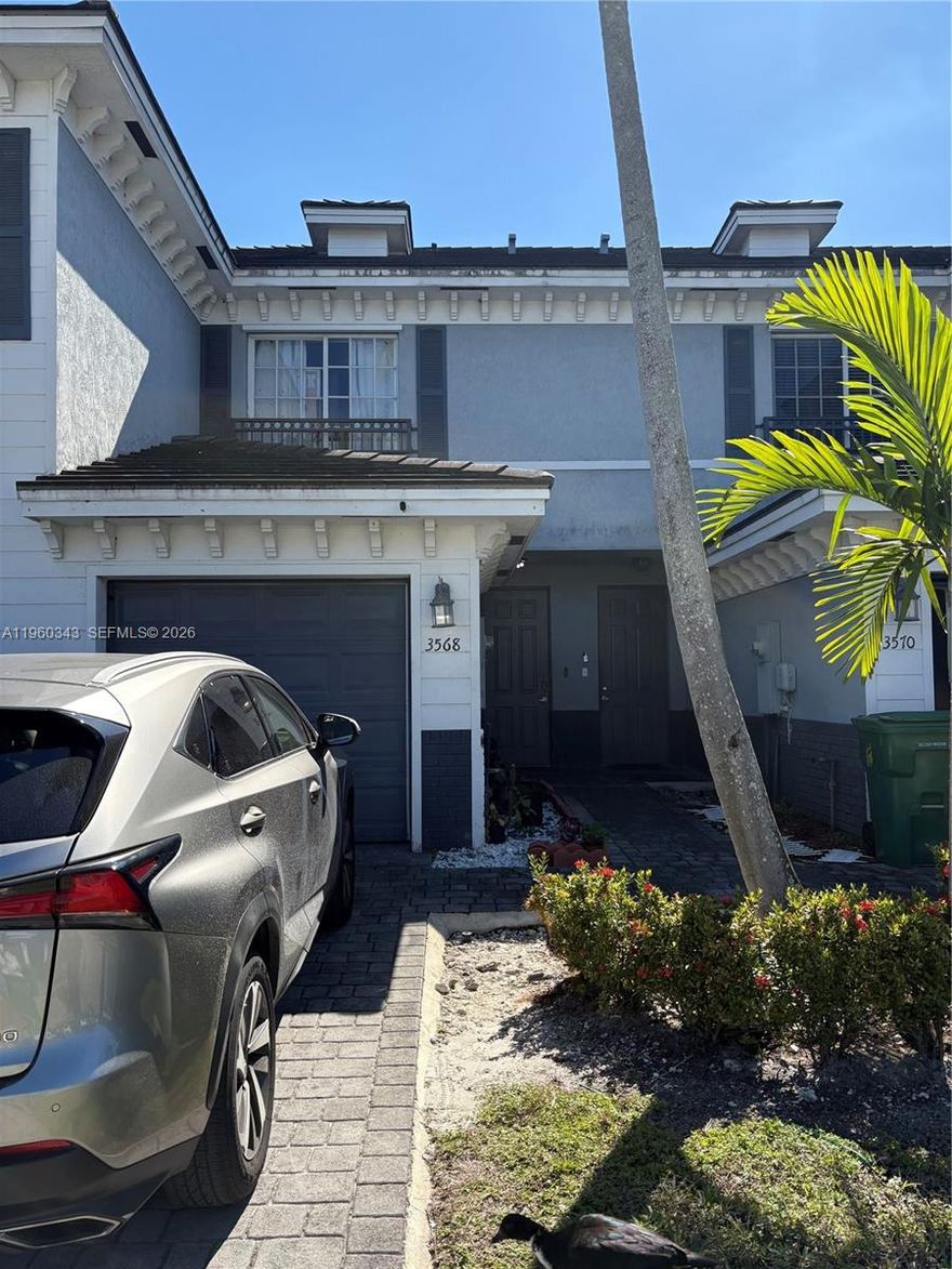 Two Bedrooms Two and half bath Townhouse in Casa at Georgetown waiting for you. Perfect for your first home purchase. Casa at Georgetown is a gated community with security patrol. Amenities include Clubhouse, BBQ, Pool and Kids playground. The unit has 2 stories, featuring amazing neutral light throughout the unit, tiled floors-downstairs, stainless steel appliances, vinyl floor upstairs on the steps, as well as the bedrooms, and a one car garage. Full size washer and dryer in the garage. New closed in patio white gate.