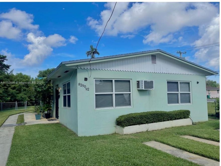 This duplex is nestled in the vibrant heart of Miami, Florida. 2 Bedrooms and 2 Baths, 1 Bedroom 1 Bath. It offers nice living space thoughtfully divided into 2 units to accommodate various living arrangements. The property is situated on a generous lot, providing ample outdoor space. Located in the Bell camp Manor neighborhood, this property offers convenient access to major highways, shopping centers, dining establishments, and public transportation. Its prime location making it an attractive option for those looking to experience the best of Miami living.