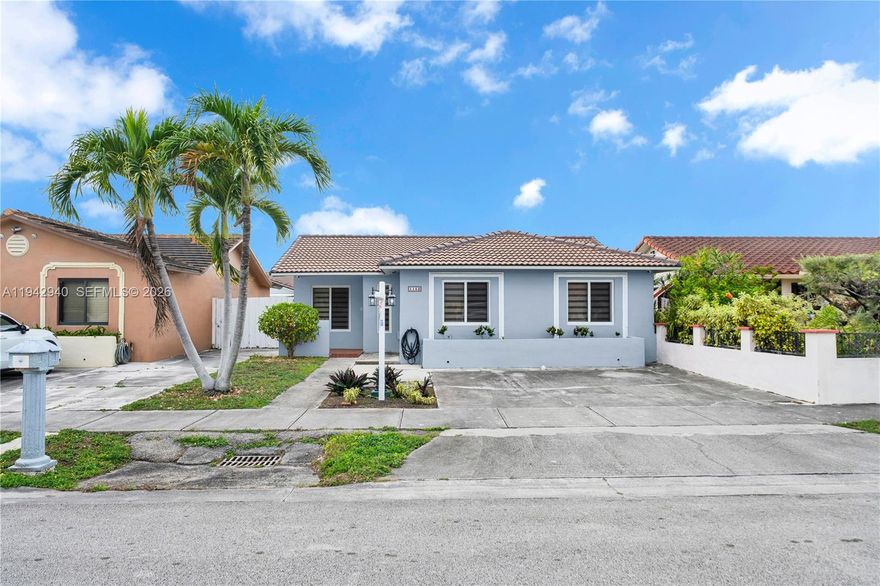 Impeccably maintained 3-bedroom, 2-bath home featuring a beautifully updated kitchen, full impact windows and doors, and new roof (2024). The spacious covered patio is perfect for entertaining family and friends. Move-in ready and waiting for its new owner. Best of all—no HOA!