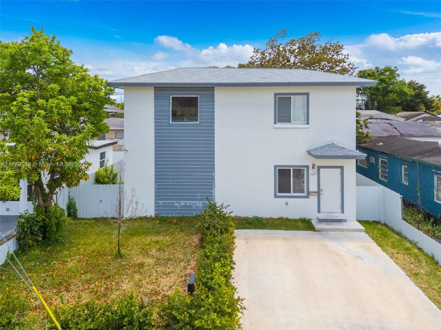 Modern home with 4 bedrooms, 2.5 baths, and an open layout perfect for entertaining. The spacious kitchen features quartz countertops, stainless steel appliances, and plenty of natural light. The primary bedroom is privately located on the first floor, with three additional bedrooms and a full bath upstairs. Just minutes from I-95, Wynwood, Downtown, Brickell, and the Design District. Airbnb-friendly and completely move-in ready!