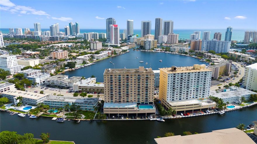 Beautiful waterfront condo located along Golden Isles Drive, the most beautiful street in Hallandale. Enjoy an urban feel surrounded by water and canals. Spacious one bedroom and two bathrooms condo features tranquil views to enjoy the South Florida's vibe to its fullest. Full of natural light. The impact windows open up to a generous balcony. Semi-open kitchen. The community offers amenities such as an amazing canal facing heated pool, boat dock, exercise area, parking, and more. Located minutes from large retails stores, prime restaurants, Gulfstream Park, and The Aventura Mall. Close to two major international airports.
