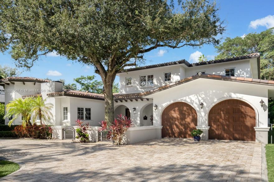 Presenting this expertly curated 6BD/6.5BA Coral Gables estate on a massive 16,000 SF triple lot. Upon entry, be captivated by timeless elegance, featuring double-height foyer, multiple entertaining spaces, formal dining room, & a gourmet chef's kitchen with high-end appliances. The oversized primary suite is a true haven, with large walk-in closet, spa-like bathroom w/ rainfall shower & separate tub, & private terrace overlooking the lush backyard. All guest suites are generous & en-suite. The backyard is perfect for entertaining, with oversized pool, hot tub, & large covered patio. Additional highlights: downstairs recreation room, 2-car garage, fireplace, & more. Centrally located to top schools, shops, & world-class dining.
