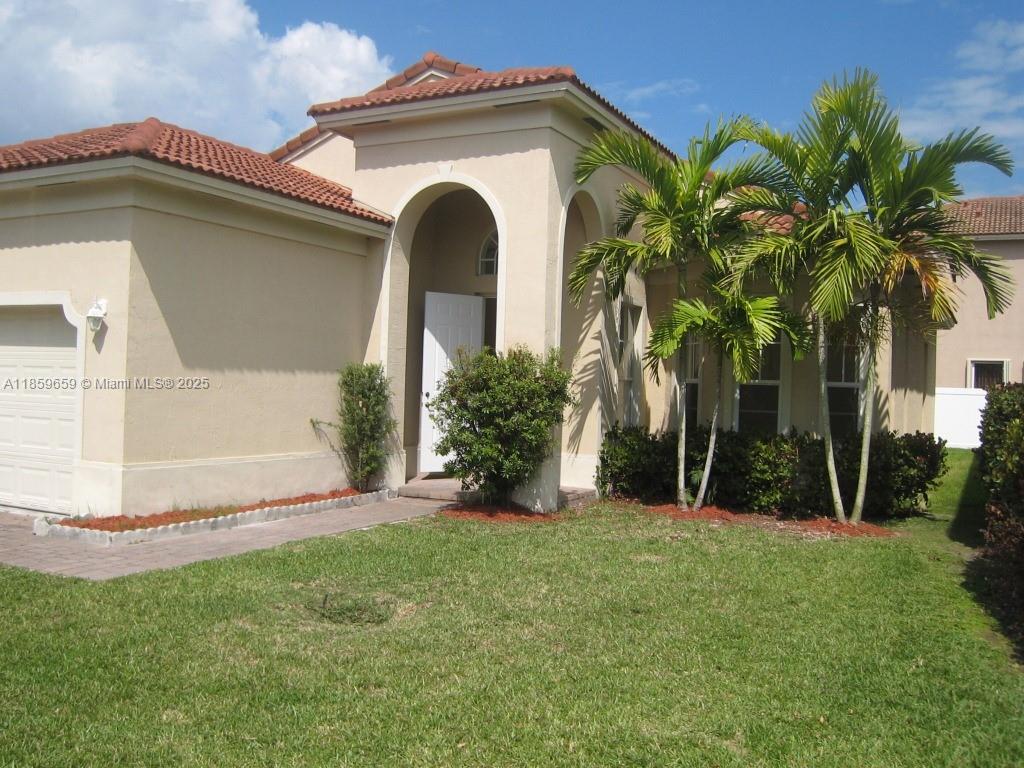 Great house. 1 story 4 bedrooms 2 bathrooms single family home at Portofino Estates @Waterstone. Property just painted with new kitchen and new appliances. 2 car garage. Very easy to show. Property paid in full.