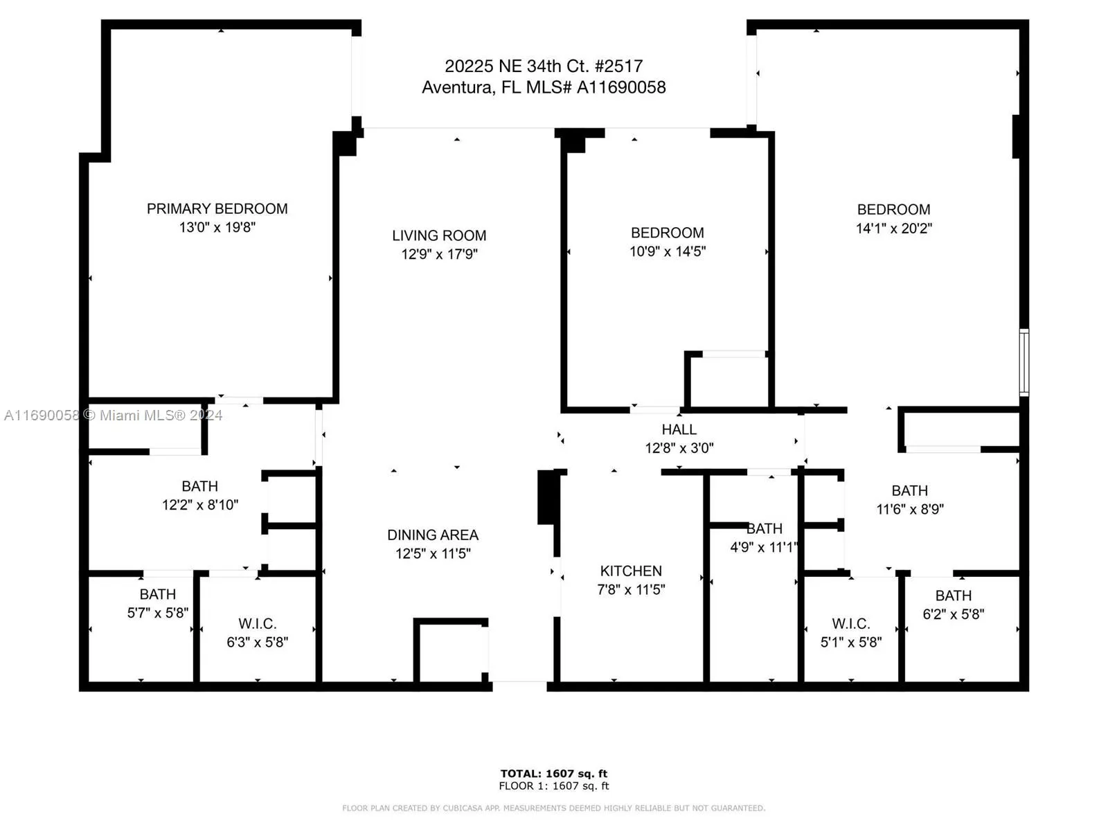 Aventura, Florida 33180, United States, 3 Bedrooms Bedrooms, ,3 BathroomsBathrooms,Residential,Active,33623