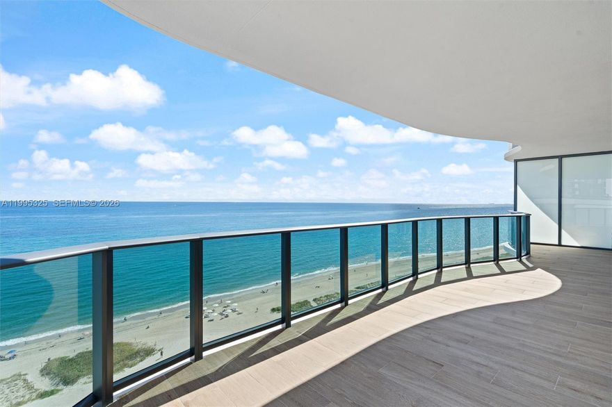 tunning direct oceanfront residence at Casamar, one of Pompano Beach’s newest luxury boutique buildings by Related Group. This expansive 3 bedroom plus den, 3.5 bath flow-through residence offers breathtaking sunrise and sunset views with floor-to-ceiling glass and oversized terraces on both the ocean and Intracoastal sides. Private elevator entry opens to a beautifully designed open floor plan with a sleek chef’s kitchen, custom Italkraft cabinetry, Wolf and Subzero appliances, and elegant contemporary finishes throughout. Enjoy resort-style living with two pools, beachfront service, fitness center, spa, pickleball court, golf simulator, club room, and full-service concierge and valet. Ideally located just minutes from dining, shopping, and entertainment. Move-in ready and never lived in.
