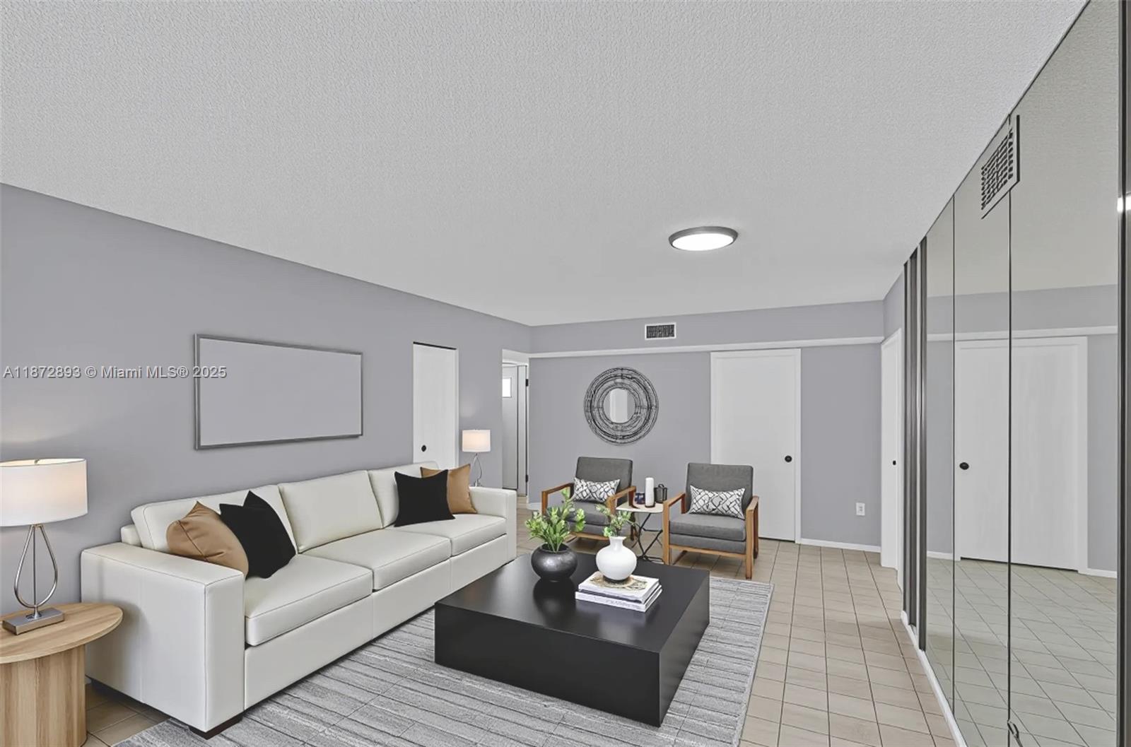 Rental Income Opportunity. Discover a prime investment in the heart of Miami Beach with this renovated 1,300 sq ft condo at Ocean View Plaza. This 2-bed, 2-bath residence showcases sweeping views from a rare double balcony. The split-floor plan is highlighted in modern LED lighting and tile floors and new central AC ensuring year-round comfort. The luxurious master suite includes a walk-in closet, and both bathrooms feature shower/tub combinations for relaxation. Enjoy direct beach access and strolls along the iconic Miami Beach Boardwalk, while private garage parking adds convenience. Set within a secure building with pest control included, and just moments from South Beach’s vibrant lifestyle, this property presents an exceptional opportunity for investors and homeowners alike.