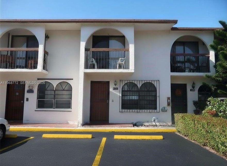 LOW HOA – UNIQUE INVESTOR OR END-USER OPPORTUNITY IN WEST HIALEAH! This 2-bed, 1.5-bath, 2-story remodeled condo-townhouse  in sevilla terrace has it all—stainless steel appliances, patio, washer & dryer, central AC, fenced backyard , 2 assigned parking spaces. Property is Tenant Occupied on a lease expiring 09/2026. Please do not disturb tenants. Showings are by appointment only with a minimum 24-hour notice via ShowingTime. OWNER/AGENT.