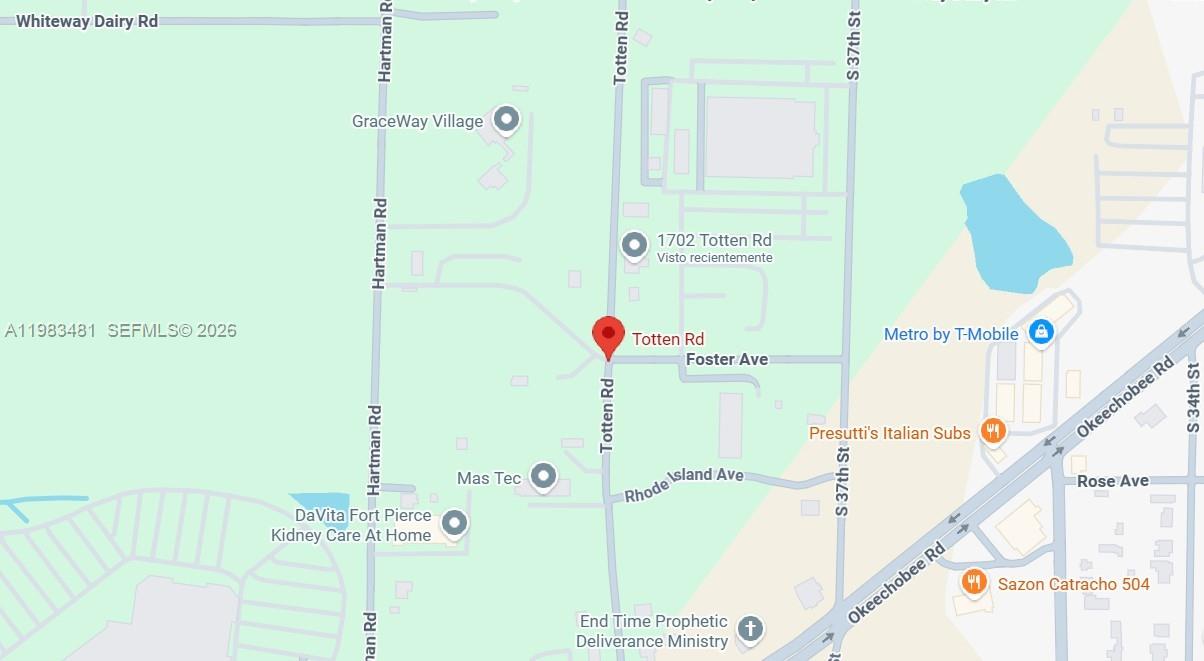 FOSTER'S SUBDIVISION - Land