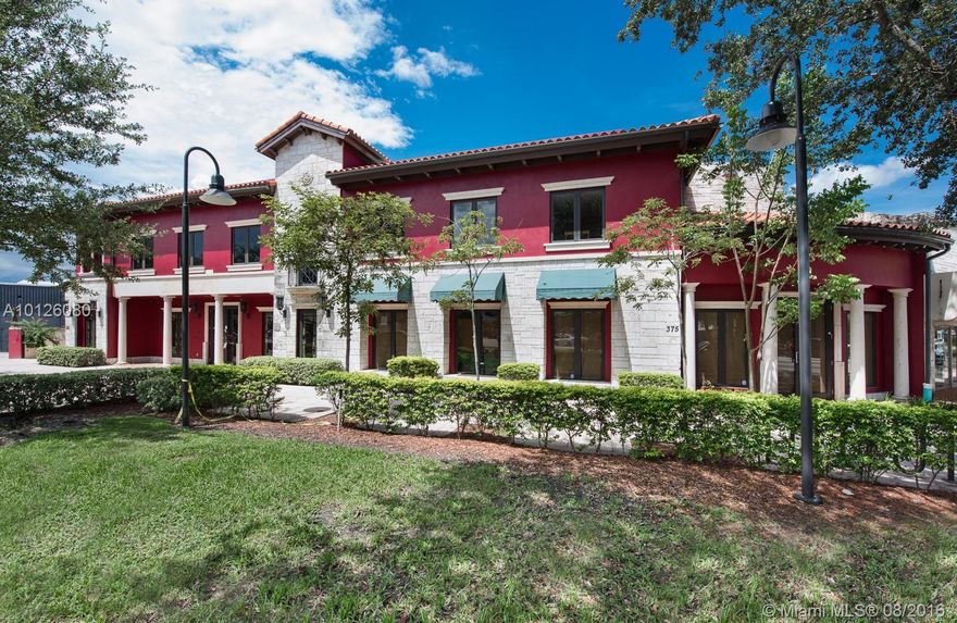 Trophy property at the main entrance of Miracle Mile! This 2-story building features 6,238 SF of restaurant/retail and office space on a 4,796 sf lot.