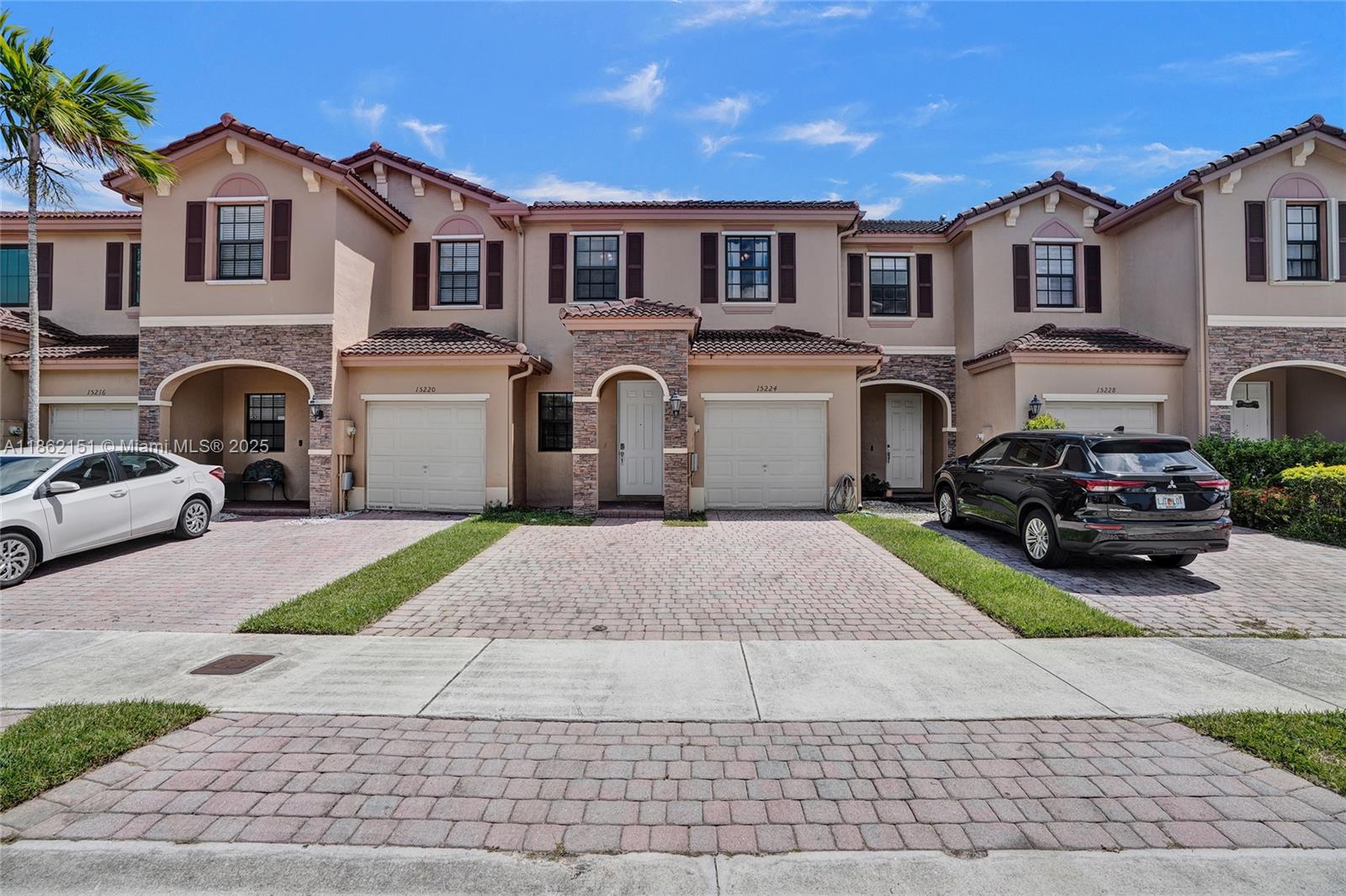 Beautiful 3 bed, 2.5 bath townhouse with 1-car garage (new door), in prestigious Century Gardens, West Kendall. Featuring a stylish kitchen with wood cabinets, granite counters & brand new stainless steel appliances, tile floors downstairs & new vinyl upstairs. On suite Main Bedroom with walk-in closet + extra room. Enjoy a spacious patio with shed. The Community offers a clubhouse, pool, gym, kids’ playground & BBQ area. Low HOA fee. Prime location near shopping & Turnpike.