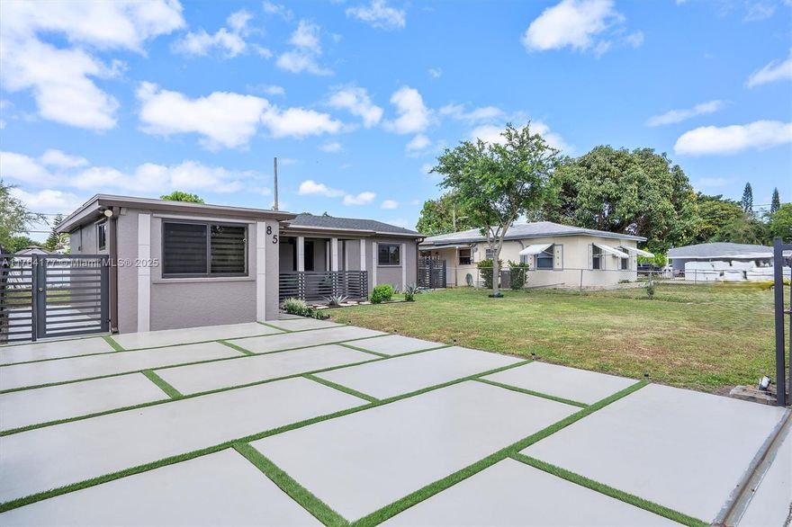 Discover the perfect blend of style and potential in this charming 3-bedroom, 1-bath home in North Miami Beach! Upgrades like a paved driveway with parking for 2 cars, impact windows, and a sleek accent wall add modern flair, while the spacious backyard—with a pergola and room for a pool—sets the stage for endless outdoor fun. Need more space? The Florida room can easily become a 4th bedroom! All this in a prime location near shopping, dining, the expressway, and just minutes from the beach. Don’t miss out—this gem won’t last!
