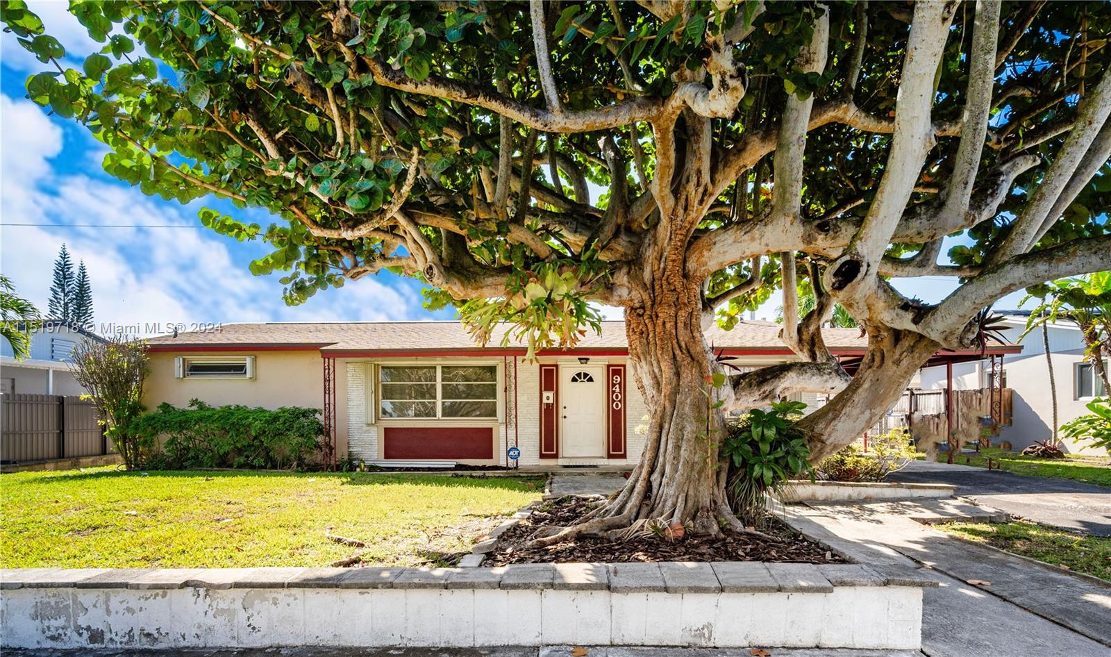 Welcome to 9400 SW 24 St. This charming single family home in the heart of Westchester boasts 3 Bedrooms, 2 Bathrooms, a functional split floor plan with proper Florida and living rooms. Large primary suite. Roof is less than 3 years old. The house is fully equipped with a Generac Guardian 22KW Standby Generator and accordion shutters throughout. The 7,500 square foot lot offers ample room to expand or add a pool. Short walk to Rockway Park, near restaurants, shops, and top-rated schools like Rockway Elementary and Middle, Christopher Columbus, St. Brendan and FIU. So much potential! A must see to truly appreciate.