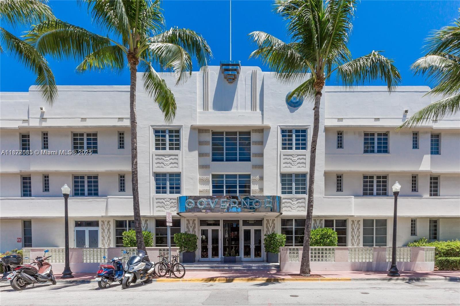 Rarely Available 2 Bed/2 Bath Residence in the Restored Art Deco Governor building at Artecity. Fully Furnished. spacious floor Plan, both baths on-suite. Great views overlooking courtyard & Art Deco fountain. Italian cabinets, stainless appliances, Washer/Dryer in unit, large casement impact windows, modern baths. Countless amenities: beach service: chairs & umbrella next to Setai, 2 Pools, Fitness Center, game room, concierge & valet parking. Excellent location in the heart of South Beach, the cultural crossroads of art and fashion, beach life and nightlife. Close to Lincoln Road, Convention Center, Botanical Garden, Bass Museum, & Ballet. Comes with 1 Valet Parking Space, Price is for a 12 mos, shorter term considered. *FYI- NOT available unfurnished, and there is no balcony in unit*