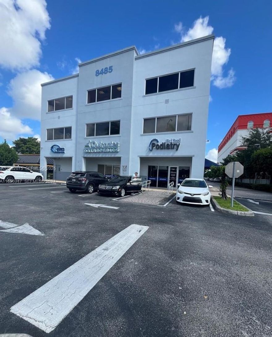 Open your business on Miami’s vibrant Bird Road. This 3rd floor office space, located in the heart of Miami, offers 1200 square feet with 2 dedicated offices and a lobby area. It is well-suited for various uses, including a Insurance office, medical office, creative workspace, or law office. The property boasts excellent signage visibility and is situated in one of the most sought-after sections of Bird Road, featuring great walkability and a rich cultural environment. The area benefits from excellent public transportation and is conveniently close to major neighborhoods and employment centers.