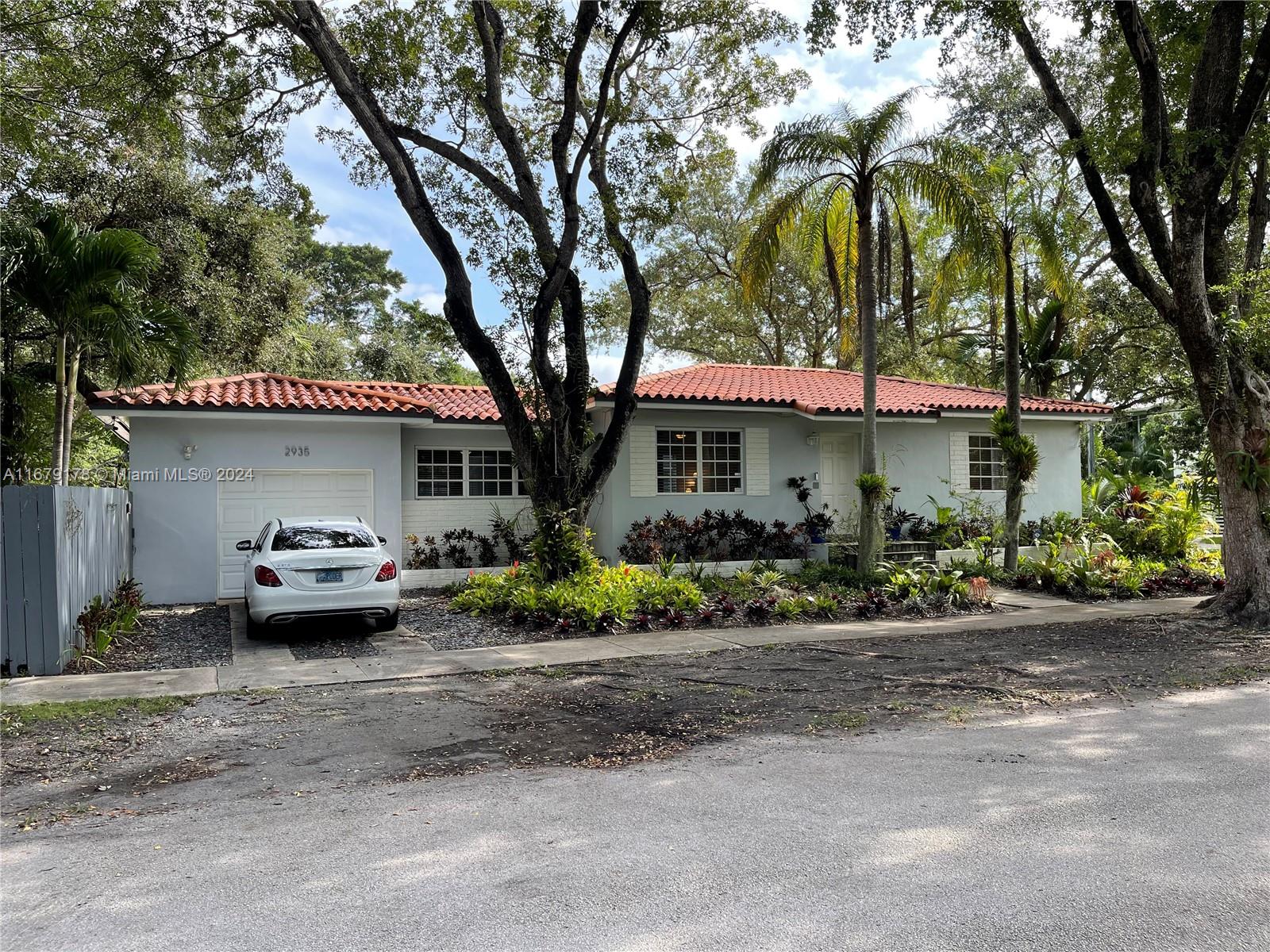 Great Location: Enjoy everything Coconut Grove has to offer: Cocowalk, restaurants, shopping, Kennedy Park, Coral Reef Yacht Club, Grove Harbor, Grove Central, and The Underline. Move in ready house with 2 bedrooms + a big den converted into a 3rd bedroom and 1 full bathroom. You may move in within one or two days after you see this house. Attached garage and driveway parking.