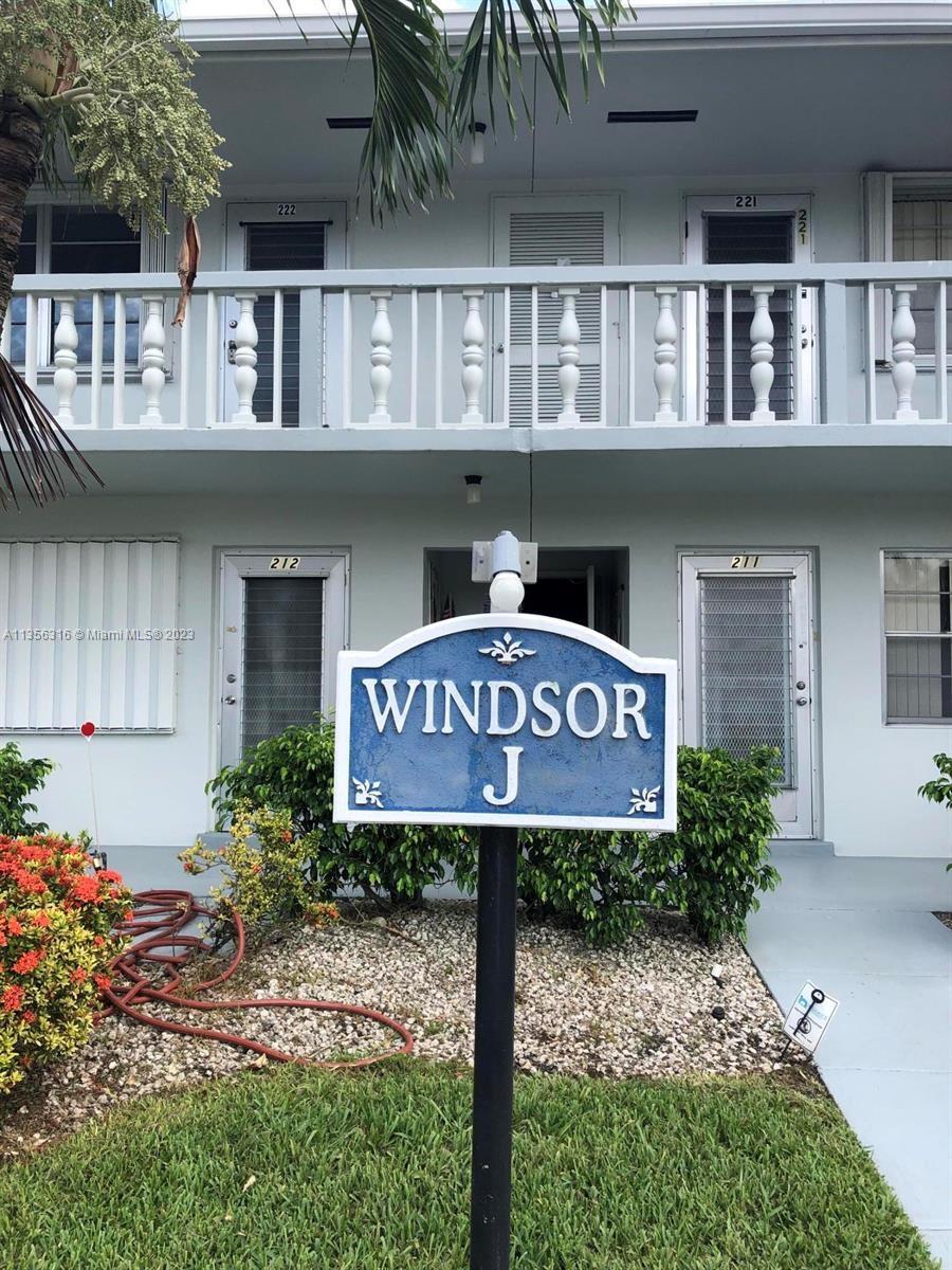Property for Sale at 218 Windsor J 218, West Palm Beach, Palm Beach County, Florida - Bedrooms: 1 
Bathrooms: 1  - $99,000