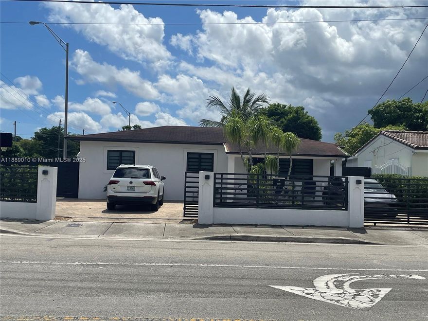 Beautifully updated 3/2 corner lot home in the heart of Hialeah! Featuring a remodeled kitchen and bathrooms, impact windows and doors throughout, and a brand-new outdoor bar perfect for entertaining. Spacious layout with modern finishes, excellent curb appeal, and prime location close to schools, shopping, and major highways. A must-see property ready to move in!