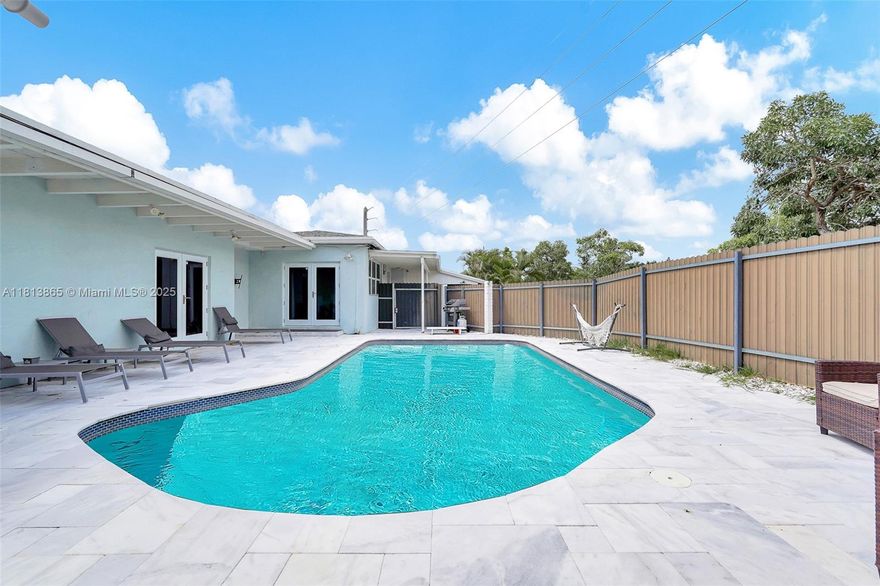A beautifully updated 3 BED 3 BATH + DEN 1,915 sq ft single-family home located on a HUGE 8,261 sq ft CORNER FENCED LOT in a highly desirable residential neighborhood. Whether you're looking for a move-in ready family home or a high-performing rental investment, this property delivers! Offering immediate income potential for investors. Featuring a newer roof and an upgraded modern kitchen with stainless steel appliances, it’s truly turnkey. Step outside to your PRIVATE BACKYARD PARADISE  – enjoy a sparkling saltwater pool, custom pergola, and plenty of space for outdoor dining, entertaining, or relaxing in the Florida sun.
PRIME LOCATION! Minutes to Hollywood Beach, I-95, Fort Lauderdale International Airport, shopping, dining, schools, parks, and more
Don’t miss this opportunity!!!