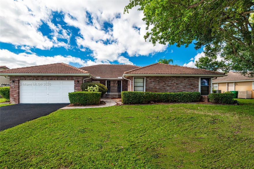 BEAUTIFUL SPACIOUS  HOME IN A GREAT COMMUNITY OF CYPRESS  LAKES 4 BEDROOM 2.5 BATH LOCATED IN HEART OF CORAL SPRINGS. AS YOU ENTER YOU WILL SEE SUNKIN LIVING ROOM, FORMAL DINING ROOM. LARGE FAMILY ROOM,  FAMILY ROOM  OVERLOOKING BEAUTIFUL POOL PATIO AREA, STACKED BEDROOM,   FRIENDLY NEIGHBORHOOD NEAR MAJOR HIGHWAYS SHOP AND RESTAURANTS. WITH LITTLE UPDATING YOU CAN MAKE THIS BEAUTIFUL  HOME...