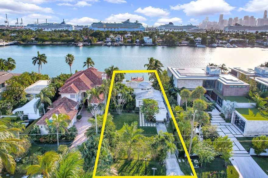 Rare opportunity on the premier Hibiscus Island . Build your dream home on one of Miami Beach’s most coveted private island neighborhoods. This lot (10,500 SQFT) offers grand water views of Miami Skyline and boasts 60’ feet on the water.