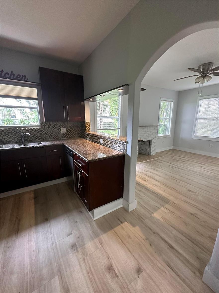 A rental opportunity is available in Dania. spacious single-family home situated on an oversized lot. Freshly updated with new floors and paint, a 3-bedroom 2 Bath home with a sun room in a great location. Washer and dryer in unit, carport parking, 10-minute drive to Hollywood boardwalk & beaches,  Hard Rock Hotel.