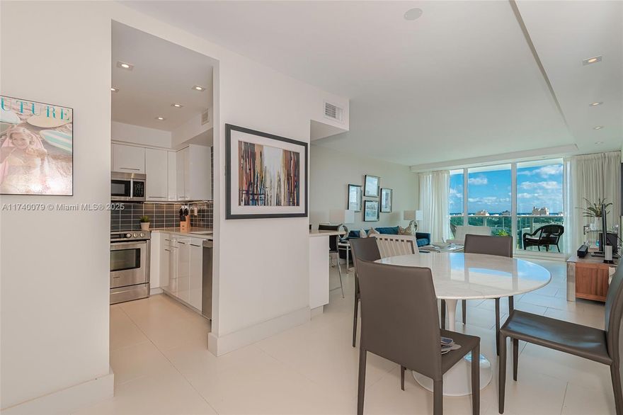 FULLY FURNISHED AND ALL ASSESSMENTS PAID FOR BY THE SELLER!!!! Beautifully renovated 1 bedroom with Easterly Views of the Ocean and Sunrise. No expense has been spared on this magnificent apartment with modern kitchen and beautiful bathroom. The Mirador is located on trendy West Avenue just steps to Lincoln Rd, Whole Foods, and all that South Beach has to offer. You will love this unit!!