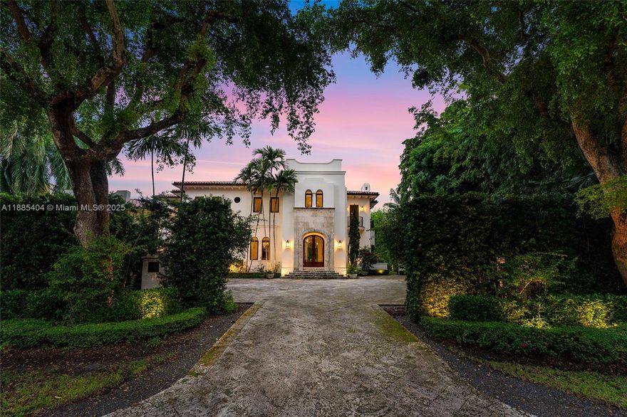 This expertly renovated, 2-story Mediterranean waterfront estate located in Cocoplum set on a lushly landscaped 15,822 SF lot offers 6 BR/5.5 BA, including a playroom. Features 6,959 total SF of expansive living & family areas w/a music room, private dining room, exquisite checkered marble & hardwood floors. Chef’s kitchen sports Wolf, Miele, Sub-Zero appliances, Ital Kraft cabinetry & a separate breakfast area. Second floor waterfront principal suite boasts a private terrace, large walk-in closet, & spa-inspired bath. An expansive covered entertainment terrace opens to the pool, approx.115 FT of WF, a 61 FT dock w/electric boat lift, & direct bay/ocean access. Unparalleled privacy, easy access to Coconut Grove, Coral Gables, fine dining/shops & top-rated schools.