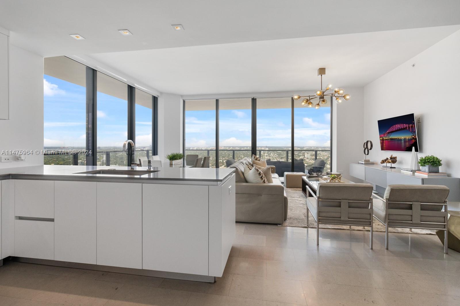 Outstanding, one-of-a-kind 3 bed and 3.5 bath .Enjoy the breathtaking panoramic views of Brickell Ave, the Miami River, Downtown Miami, and the captivating Biscayne Bay—all unobstructed by neighboring buildings, a unique advantage not found on lower floors. Walk-in closets, italian cabinetry, top brand appliances and spectacular finishes, most vanguard design Miami has to offer. World class amenities and steps from all the shopping and dinning of Brickell City Centre Mall. Class, taste, prestige and luxury!