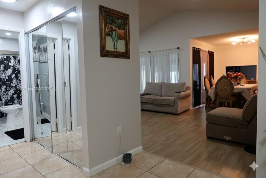 Welcome to this charming single-family home in the heart of Pembroke Pines. This 3-bedroom, 2-bath residence offers a comfortable layout with a bright living area and functional kitchen space, perfect for everyday living. The home also features a covered patio that can be converted into an additional bedroom, home office, or flexible living space to suit your needs. A private driveway with garage, landscaped front yard, and spacious backyard provide both convenience and potential for outdoor enjoyment. Centrally located near shopping, dining, schools, and major highways, this home combines accessibility with opportunity. SELLER OFFERING CONCESSION OF $5,000