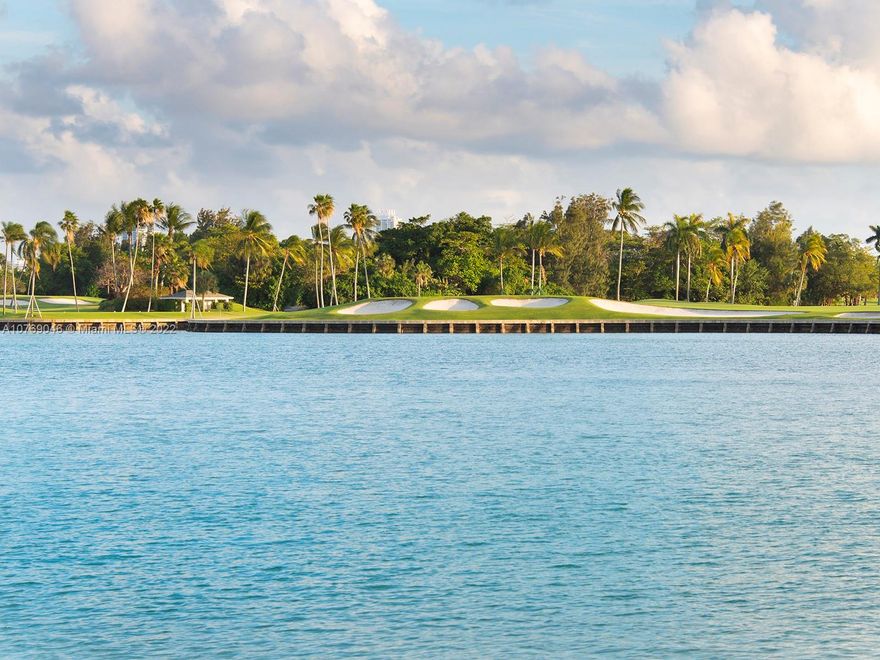 Sweeping southern wide bay water views over Indian Creek Golf Course from this stunning luxurious modern waterfront home in Bay Harbor Islands. 7 Bed / 7.2 Bath, open plan living with sliding telescopic doors providing indoor outdoor living to large covered outdoor patio. Smart turnkey contemporary residence, designed by architecture Choeff Levy in 2017. Interior design by Roberto Migotto (furniture not included in sales price). Modern gourmet kitchen with Subzero & Wolf appliances. Fully equipped outdoor summer kitchen. Lutron lighting control system. Master bedroom suite with private balcony, baccarat torches & marble throughout master bathroom. 500+bottle automated temperature-controlled wine cellar!