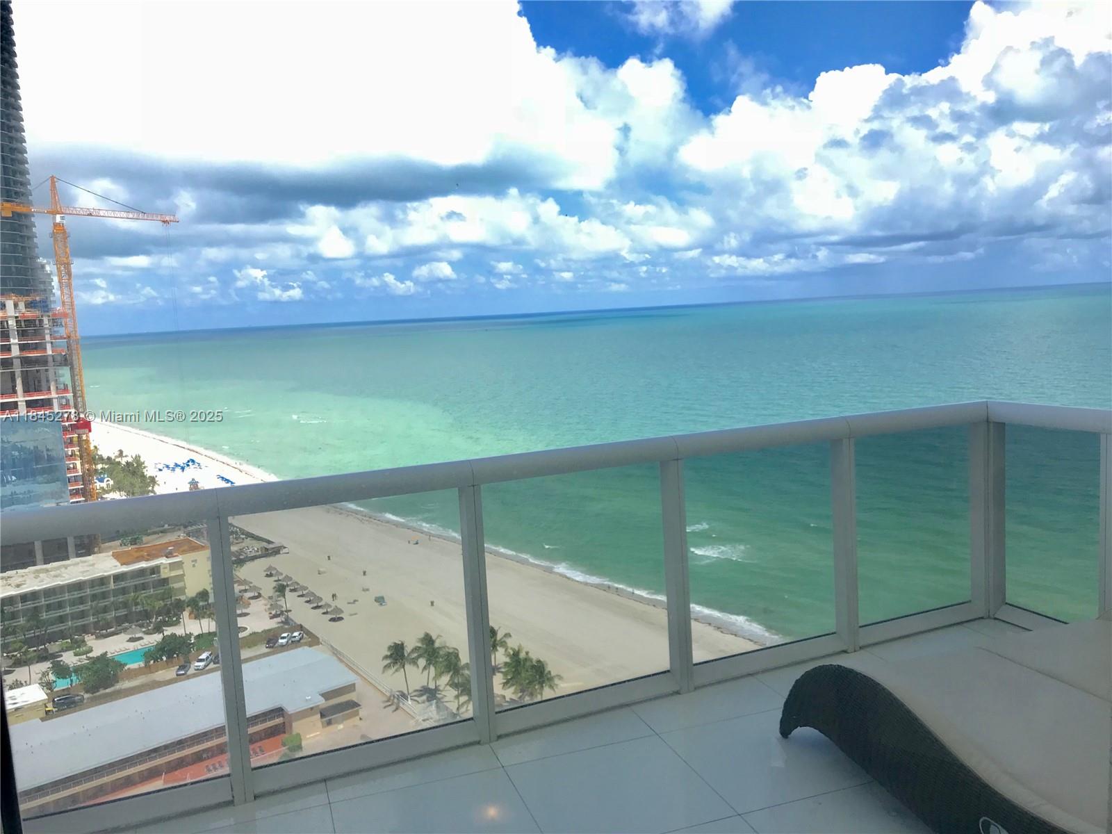 Magnificent ocean views from the second you walk through the door. 1-bedroom 1.5-bath at Trump Royale with ocean and city views. Exclusive oceanfront property with four pools, spa, fitness center, business center, beach, room service, concierge service,5 star amenities, 24hrs valet and more.