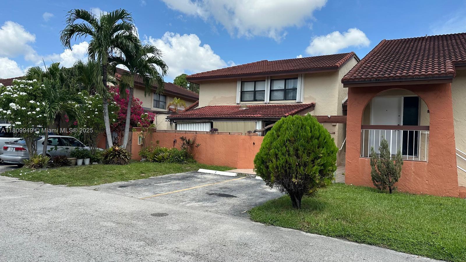 Location, Location, and best price for this property, minutes from Miami Airport, shops and great schools. One bedroom and full bathroom downstairs makes this unit very convenient. It has a nice patio area for your gatherings.
Master bedroom is very spacious, one full bathroom upstairs for both bedrooms. Community offers Pool and Tennis courts, water and Insurance is paid with monthly association. Associatioon has NO reserves
Cash deal or 25-30% financing only