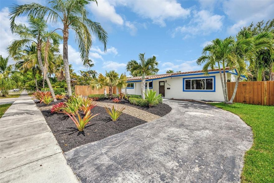 Beautifully Renovated Home in the Heart of Ft. Lauderdale! Come & enjoy this freshly updated, move-in-ready property! Upgrades: new fridge/microwave/sink, J&K shaker cabinets, Calcutta quartz counters/backsplash in kitchen, PGT impact windows, porcelain floors, recessed lighting, skylights, updated laundry room & fresh paint inside & out, new water heater & repaired AC coil (2023), refreshed pavers, roof replaced 2015-16. The spacious, airy layout flows into a private outdoor retreat. Lush landscape, shed, covered patio, retractable awning & covered entry/carport with circular drive. Room for a pool to create the ultimate backyard oasis. Prime location near Publix, Riverland Rd Park, boat launch, airport, highways, Hard Rock, and top public & private schools!