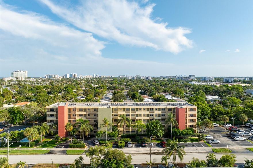 Great 2/2 unit in East Pompano Beach. Awesome location! Located east of US-1, only 1.5 miles from the beach.  The unit has an open concept design with a spacious living area. The kitchen and bathrooms were tastefully remodeled a few years ago in a modern/contemporary design. Water heater is only 2-years old. The unit is conveniently situated near the elevator and laundry facilities. 
The building has passed its 40-year inspection. Amenities include, pool with a BBQ area, car wash station, recreational room and ample guest parking. Located in walking distance to grocery stores, LA Fitness Club, and Pompano Beach City Park, which offers pickle ball, tennis, dog park, and much more.