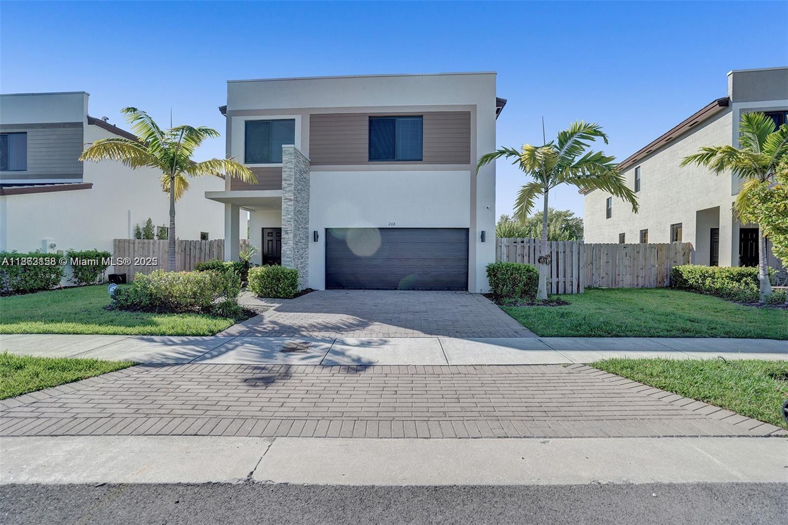 Welcome to this stunning 5 bed, 4.5 bath single-family home located in the highly sought-after Via Ventura – Las Ramblas community. Spanning 2,833 sq/ft, this bright and spacious residence features elegant porcelain tile flooring on the main level, laminate flooring upstairs, and a beautifully upgraded staircase with sleek modern glass railings. The expansive kitchen is a dream for any home chef, offering ample counter space and natural light throughout. Enjoy the convenience of a 2-car garage and plenty of room for comfortable living. The gated community offers resort-style amenities including a fitness center and children’s pool. A perfect blend of luxury, space, and security, this home is move-in ready!