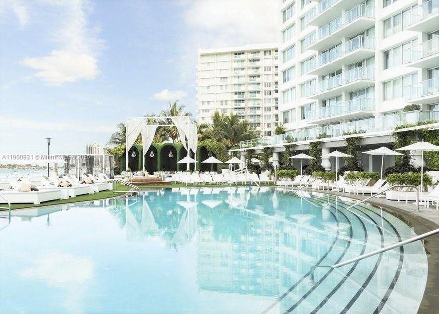 Mondrian South Beach is a bayfront property with all of the amenities in South Beach. Spacious 1 bed/1bath with kitchenette, updated bathroom, and extra large balcony. Unit is being sold turn key & as-is. Daily rentals allowed unit can be placed into rental program or owner may rent on their own. The Mondrian Hotel offers spectacular amenities including, a spa, bay-front gym, indoor-outdoor bar, newly renovated pool deck, restaurant, and much more! Easy to show and vacant unit call with 24 hours notice.