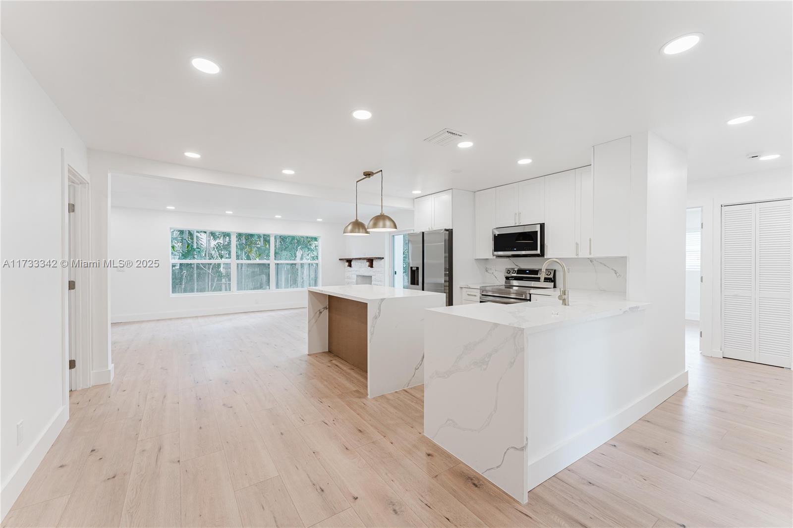 The only FULLY renovated 4/2 in the heart of Fort Lauderdale under $640K!! Located just minutes from downtown, Las Olas, beaches, and more. Almost everything in the house is brand new, including stainless steel appliances, a 2023 roof, and a newer central AC system. The home features an open-concept floor plan, a farmhouse-style kitchen with generous storage, and a living room with a real fireplace. Both bathrooms have been updated with modern finishes. Conveniently situated near shopping, dining, and major transportation routes, this property offers comfort, style, and accessibility.