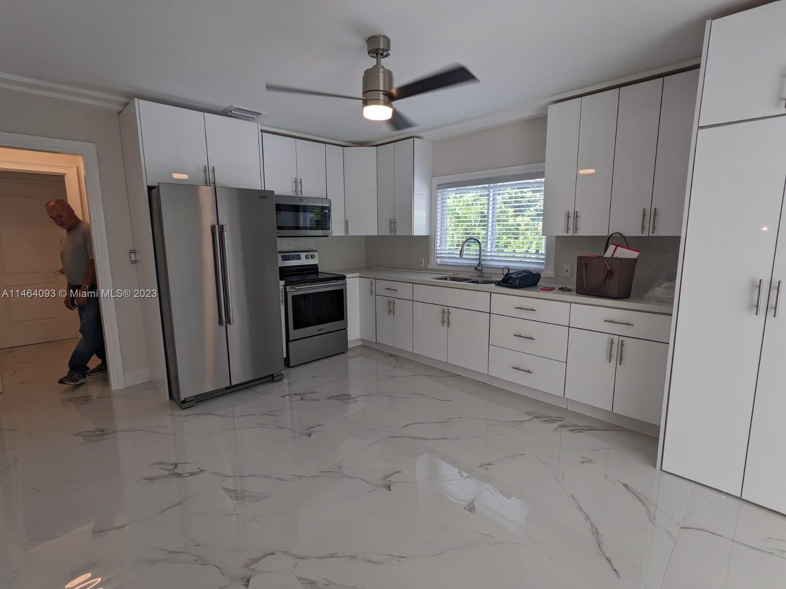 Blocks away from hard rock stadium. 2 Large Master bedrooms , 1 Full Bathroom. Fully Updated with brand new appliances. Large private patio. Lots of parking spaces and impact windows. Water & electricity included.
READY TO MOVE IN !