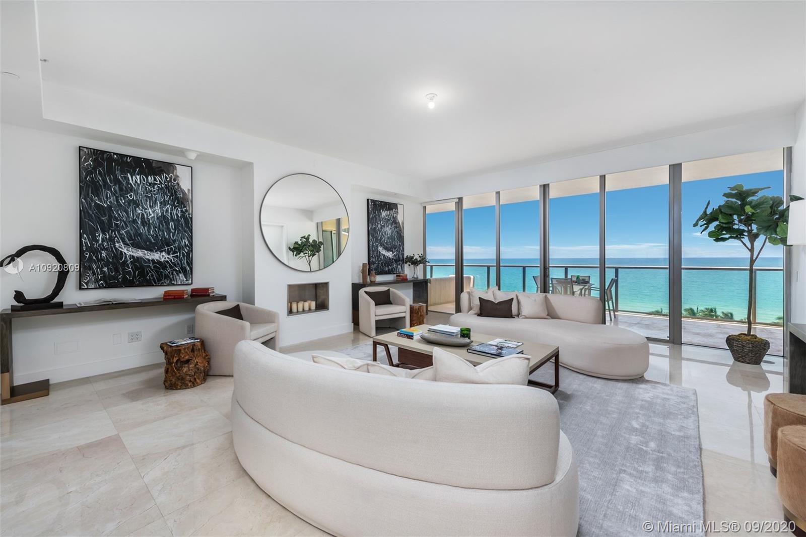 Make this fabulous space your home at the renowned 5 star St Regis. Enter this 3/3.5 flow
thru unit via your own private lobby. 3000 sq ft of luxury living with unparalleled views
of the ocean. 3 oversized terraces offer stunning sunrise and sunset views. Chefs kitchen
has gas range, Sub Zero, Wolf & Miele appliances. Expansive master suite with large
European closet, midnight kitchen & huge spa bath. Marble floors, lutron lighting,electric
shades, impact windows & laundry room are just some of the features. Resort amenities
include 4 pools, 3 restaurants, beach service with oceanfront cabanas, full service Remede
spa, fitness center, 24 hr concierge, butler, room service, valet and security. Bal
Harbour shops & restaurants opposite, houses of worship, schools and airport close by.
