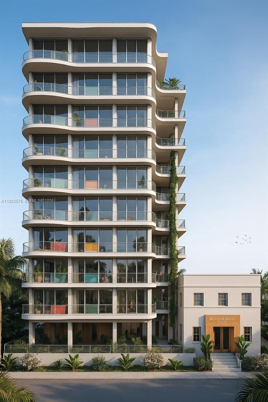 The ±7,000 SF lot features a well-maintained ±2,400 SF commercial building at the front, providing immediate stability, while a secondary rear structure offers a clear path for removal and new vertical development.
This parcel is uniquely positioned to pursue a significantly larger and more ambitious project than what is traditionally achievable in SoFi. While specific parameters are shared privately, the expanded development flexibility materially elevates the site’s potential into a rare platform for a modern tower rising discreetly behind a preserved street façade.

This combination of existing income, a protected commercial frontage, and an unusually accommodating rear build zone makes 410 Meridian one of the few remaining lots in South of Fifth capable of supporting a project of real architectural and economic significance. Its walkability to the beach, South Pointe Park, and the neighborhood’s premier dining further enhances its desirability.

Full feasibility concepts and development ranges are available to qualified parties upon request.