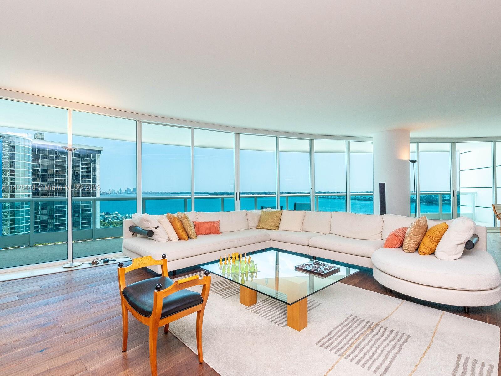 Located in the tree-shaded residential portion of Brickell Avenue in the Bristol Tower, one of the most desirable buildings in Brickell. Stunning vistas of Biscayne Bay from every room. 3 BR/4 BTHS. 2,600SQFT. Large terrace perfect for relaxing.. Includes 2 parking spaces and 1 storage. Enjoying the perks and amenities of a luxury building: 24-hour concierge, security, valet parking, convenience store/cafe, gym, playroom, community room, tennis, heated pool, electric car charging. Prime location with connectivity to US-1, I-95 and the Airport Expressway, making commuting a breeze and allowing easy access to all that Miami has to offer.
